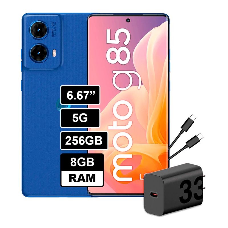 MOTOROLA - Celular Motorola MOTO G85 5G 256GB 8GB 50 MP  6,7" AZUL