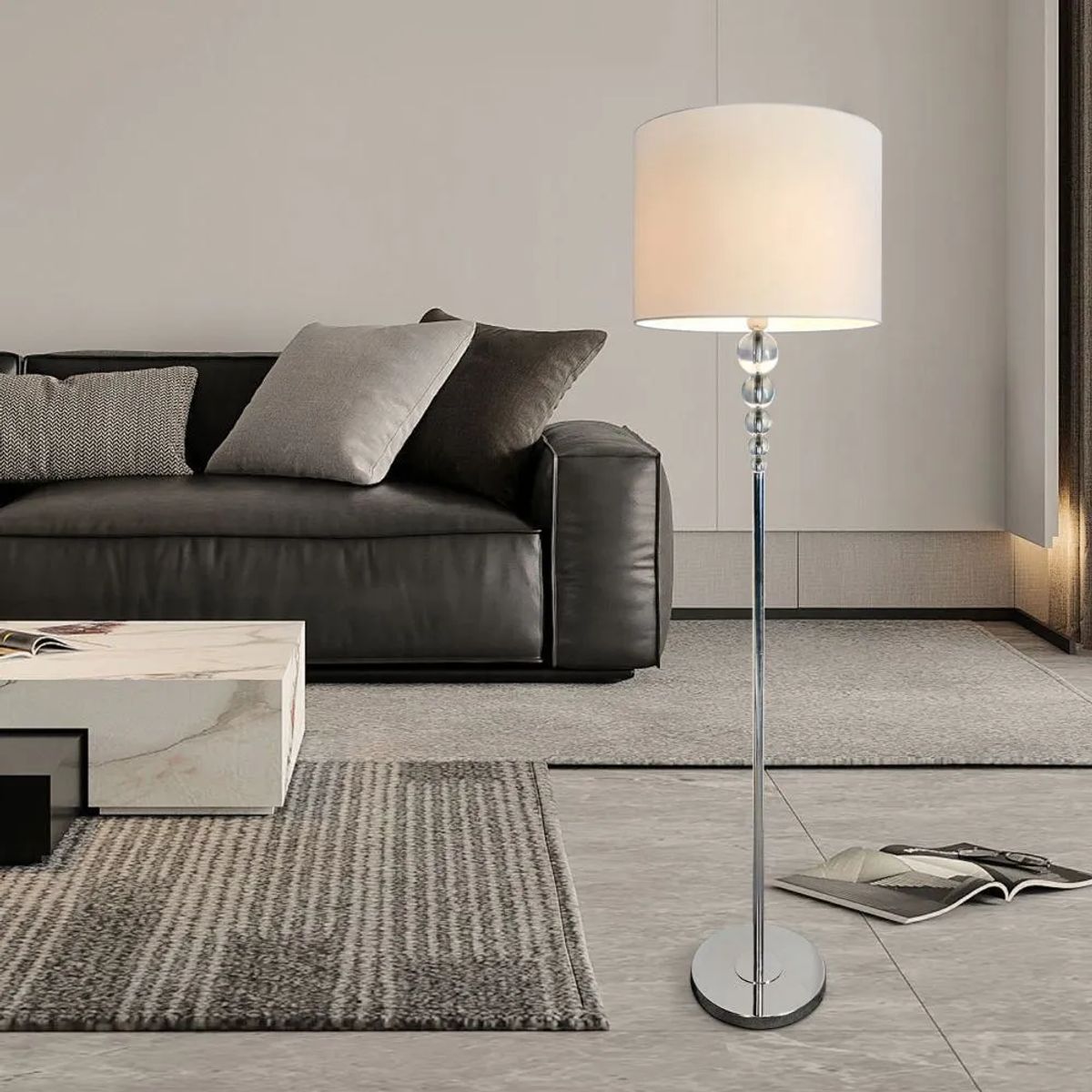 GENERICO - Lámpara de Pie Silver Led