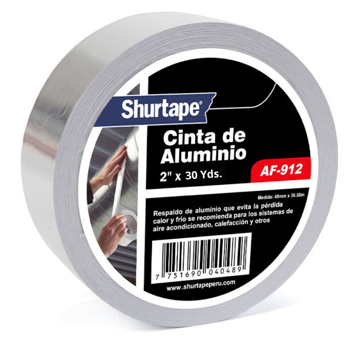 SHURTAPE - Cinta De Aluminio 2 Pulgadas x 50 yds Shurtape AF-91250