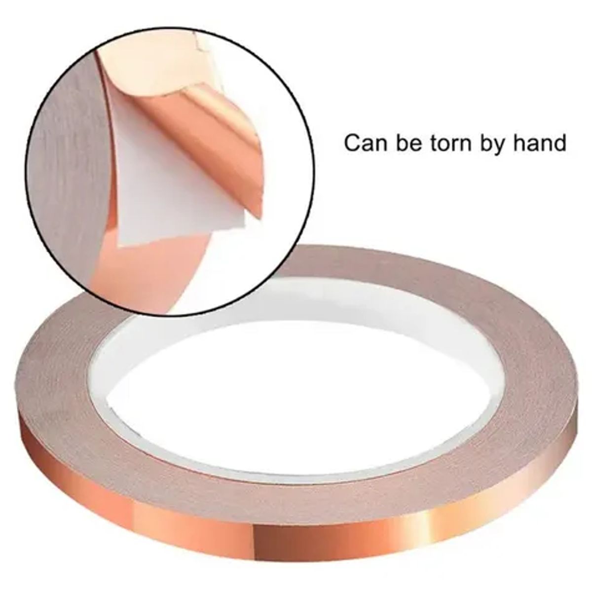 GENERICO - Cinta de cobre Adhesiva de 10mm x 30m x 005mm