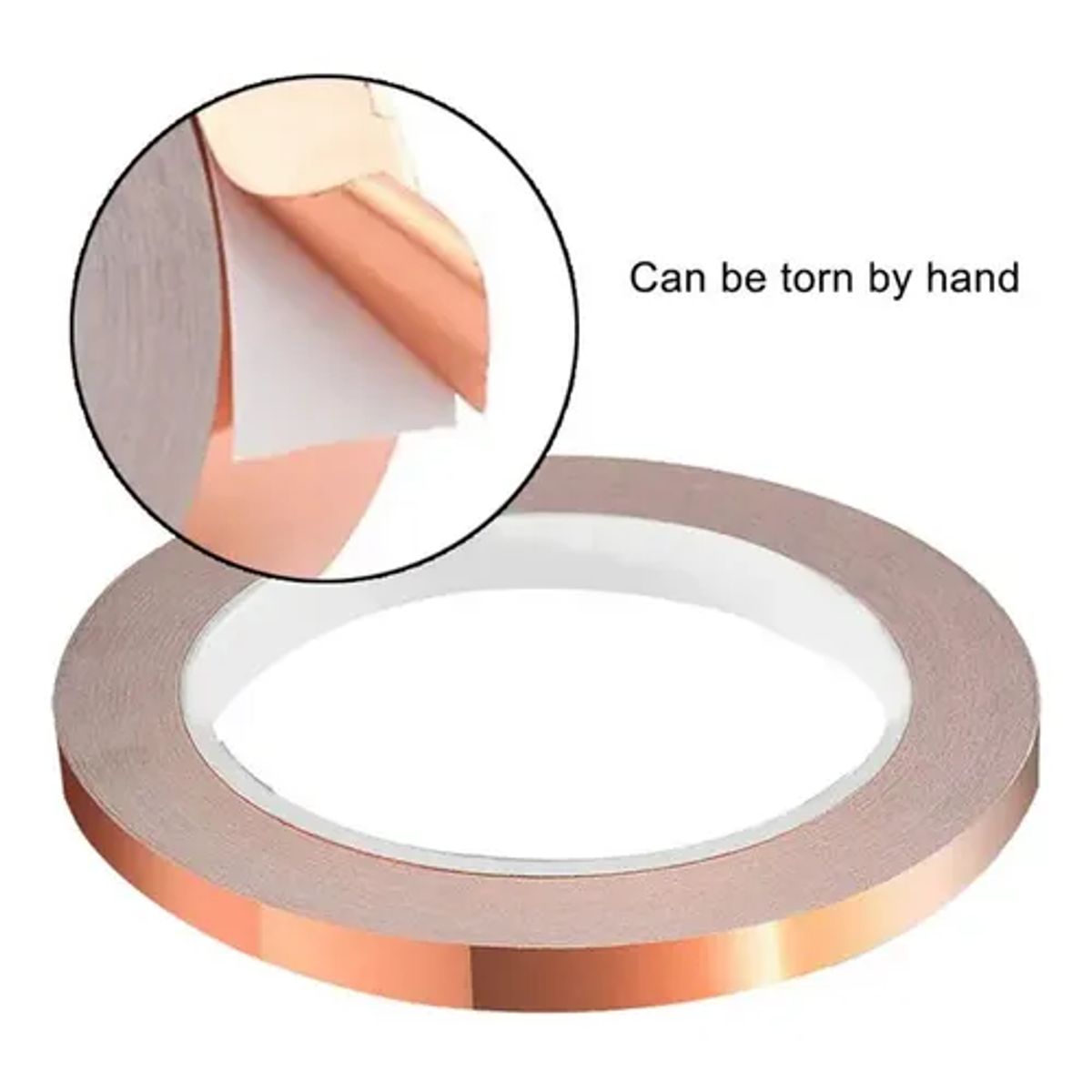 GENERICO - Cinta de cobre Adhesiva de 10mm x 30m x 005mm