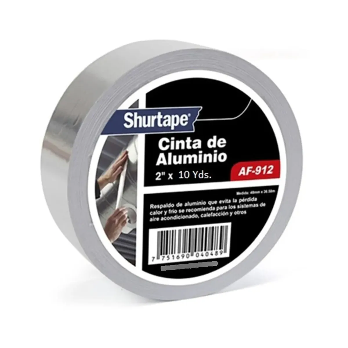 SHURTAPE - Cinta De Aluminio 2 Pulgadas x 10 yds - Shurtape AF-91210