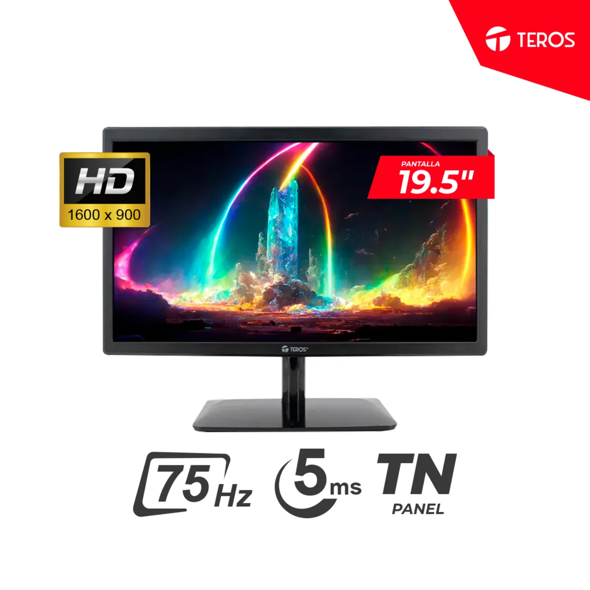 TEROS - MONITOR TEROS TE-1915S 19.5" 1600 x 900 TN 75Hz, 5 ms HDMI/VGA