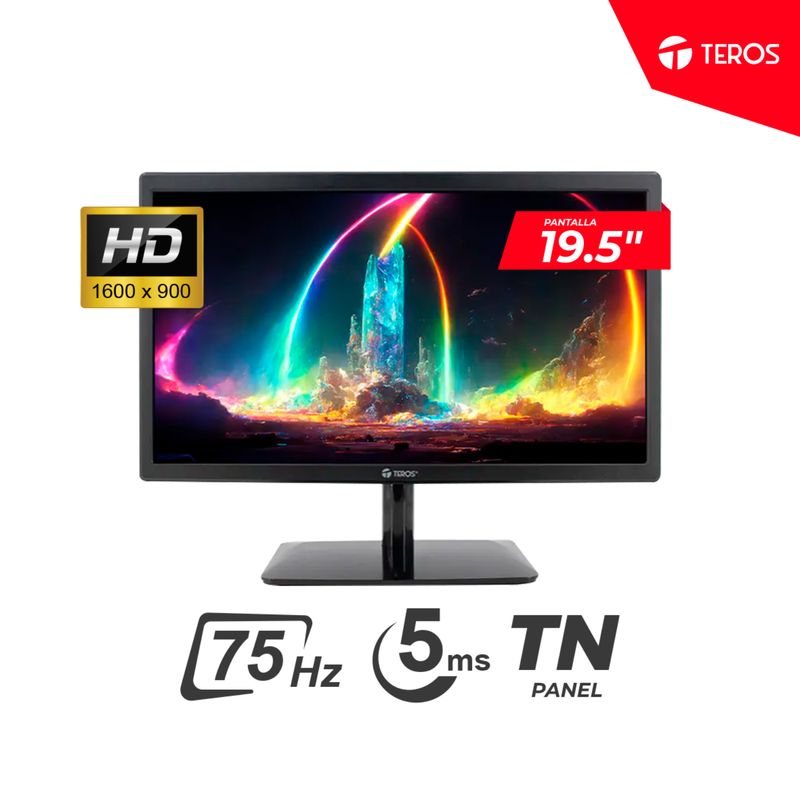 TEROS - MONITOR TEROS TE-1915S 19.5" 1600 x 900 TN 75Hz, 5 ms HDMI/VGA
