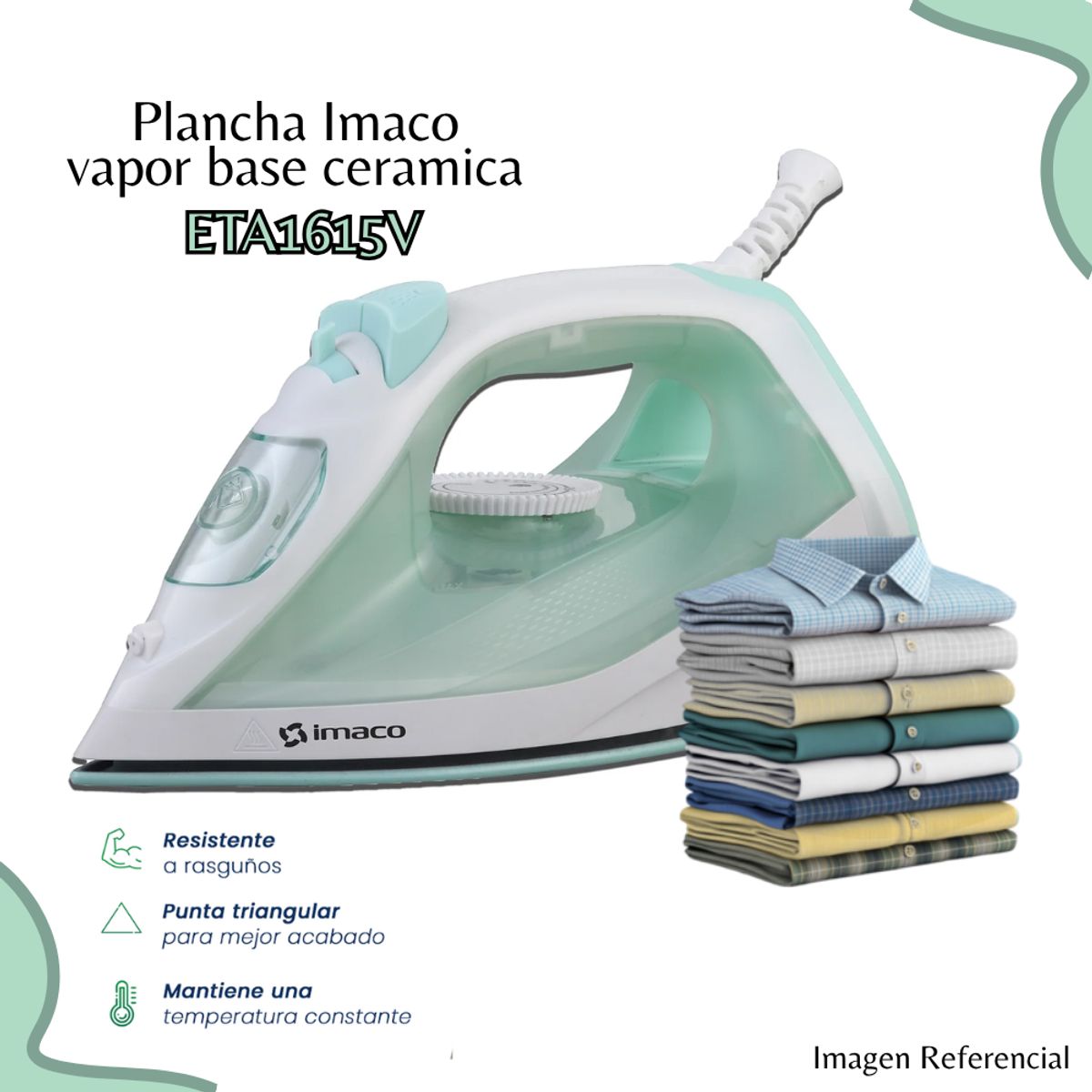 IMACO - Plancha a Vapor Imaco de 1600W - ETA1615V