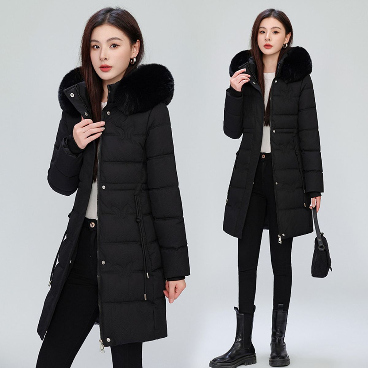 GENERICO - CASACA CASUAL LARGA MUJER MARIPOSA