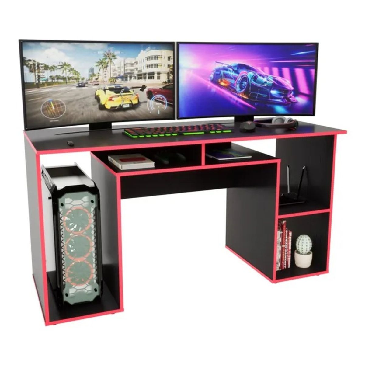 NACION MUEBLES - ESCRITORIO GAMER DUMILE NACION MUEBLES