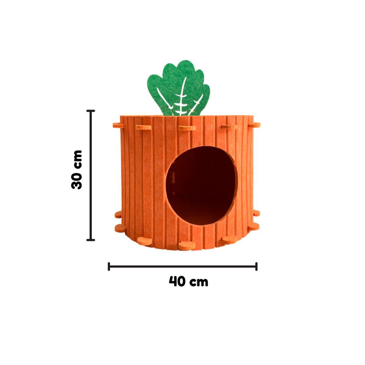 GENERICO - Casita Zanahoria Para Mascota