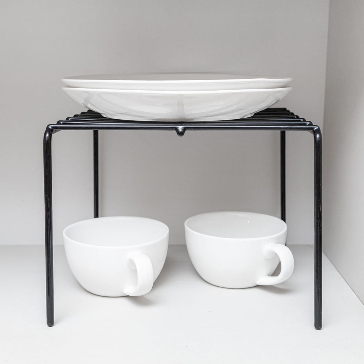 MAS CASA MOBILIARIO Y ACCESORIOS - Repisa para reposteros de cocina negro (20 x 20 cm)