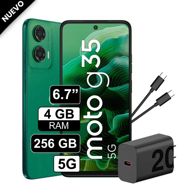 MOTOROLA - Celular Motorola Moto G35 5G 4GB RAM 256GB Verde