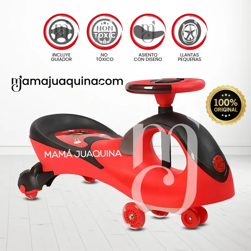 BABY - Correpasillo Twist Car con Luces «WHALL» Red