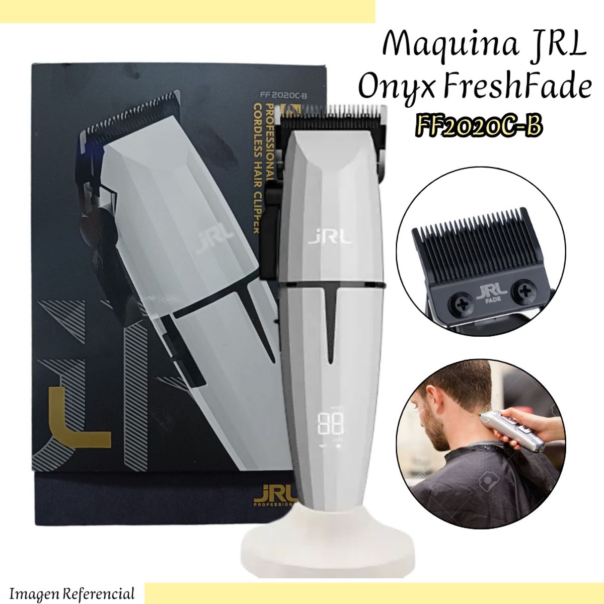 GENERICO - Maquina JRL Onyx FreshFade Blanco FF2020C-W