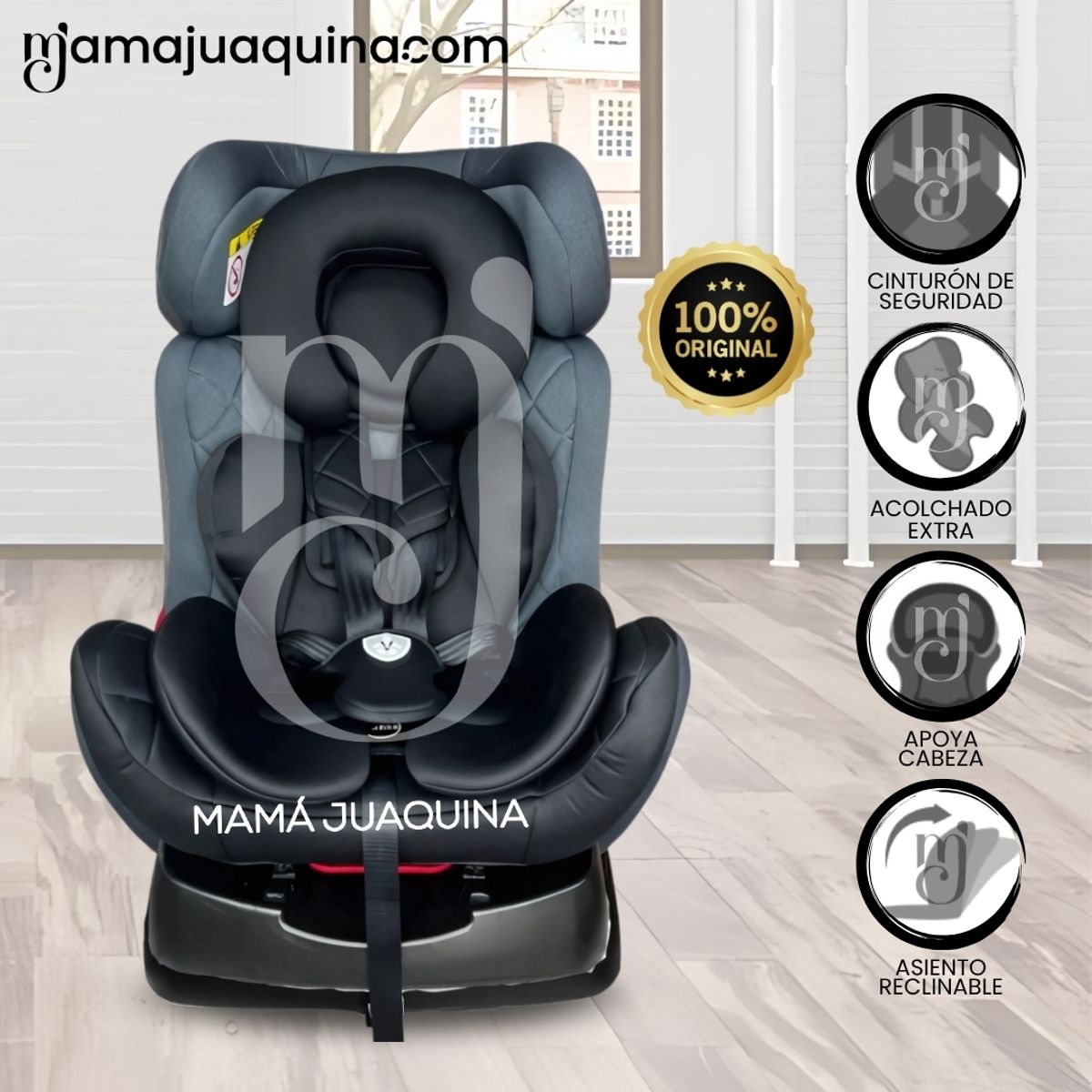 BABY - Silla de Auto para Bebé «VENECIA» Black