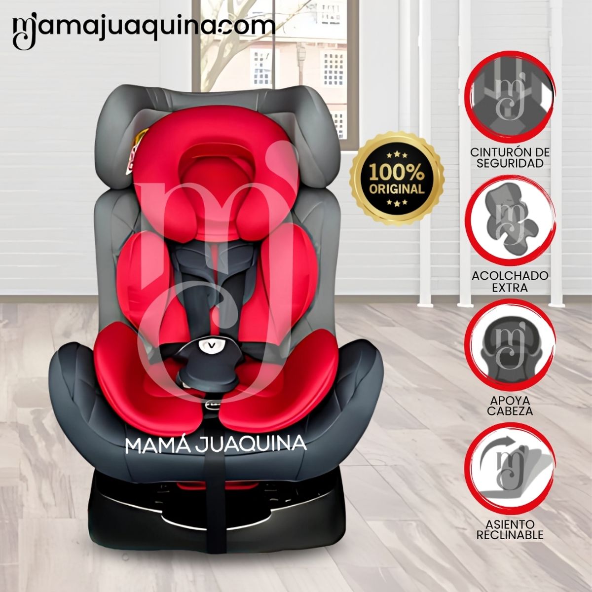 BABY - Silla de Auto para Bebé «VENECIA» Red