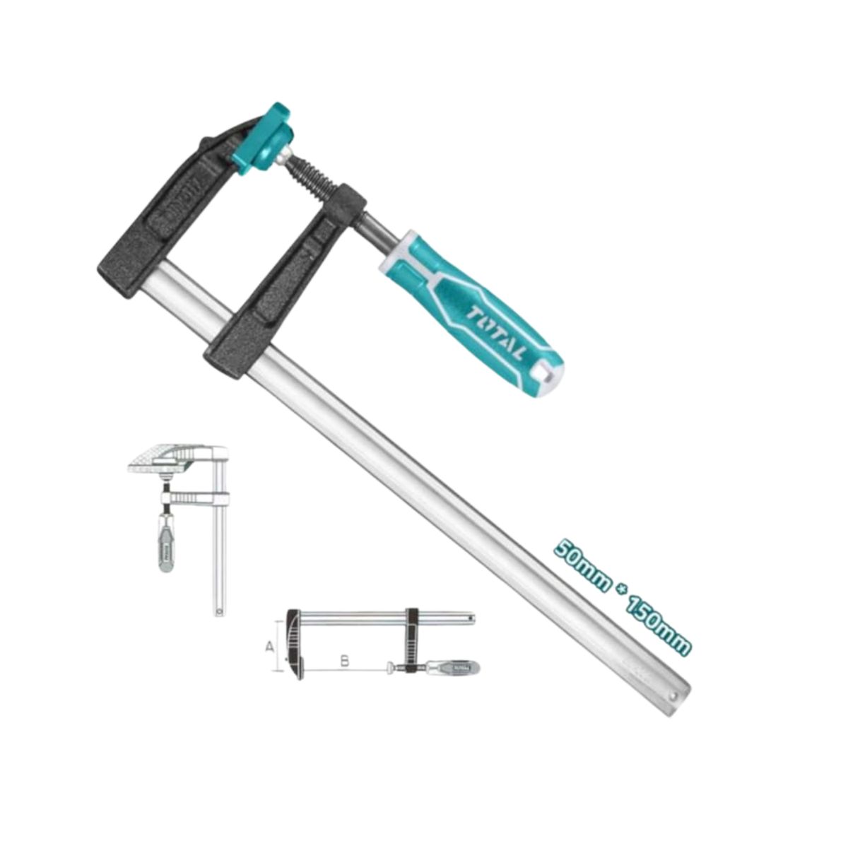 TOTAL TOOLS - PRENSA TIPO SARGENTO TOTAL