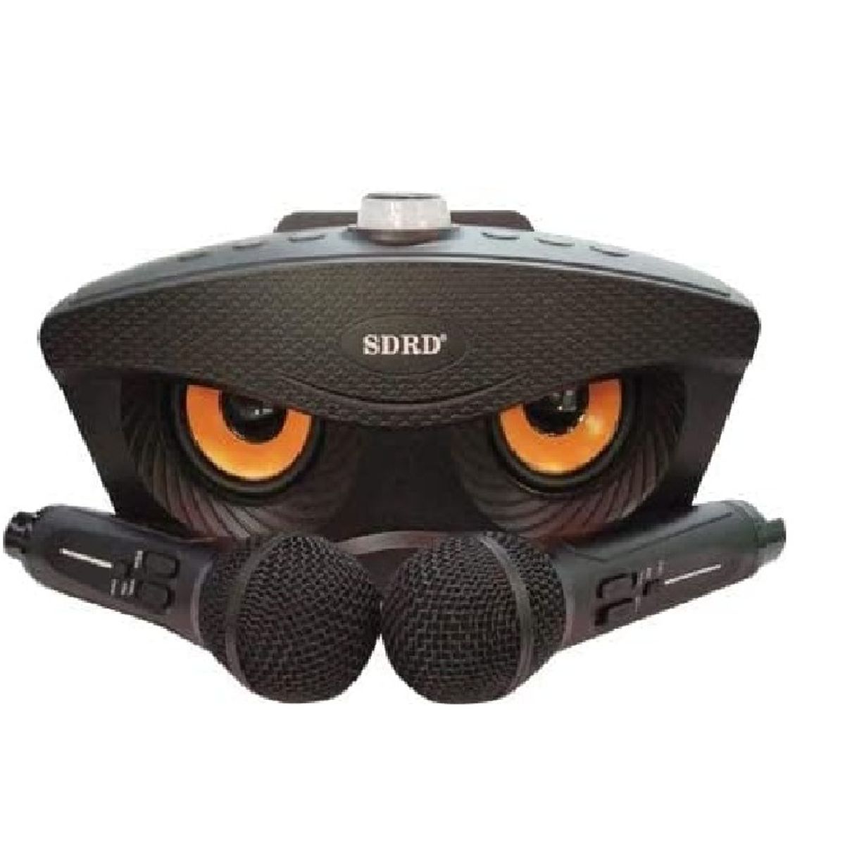 GENERICO - PARLANTE BLUETOOTH SD-306 KARAOKE 20W CON DOBLE MICRÓFONO  COLOR NEGRO