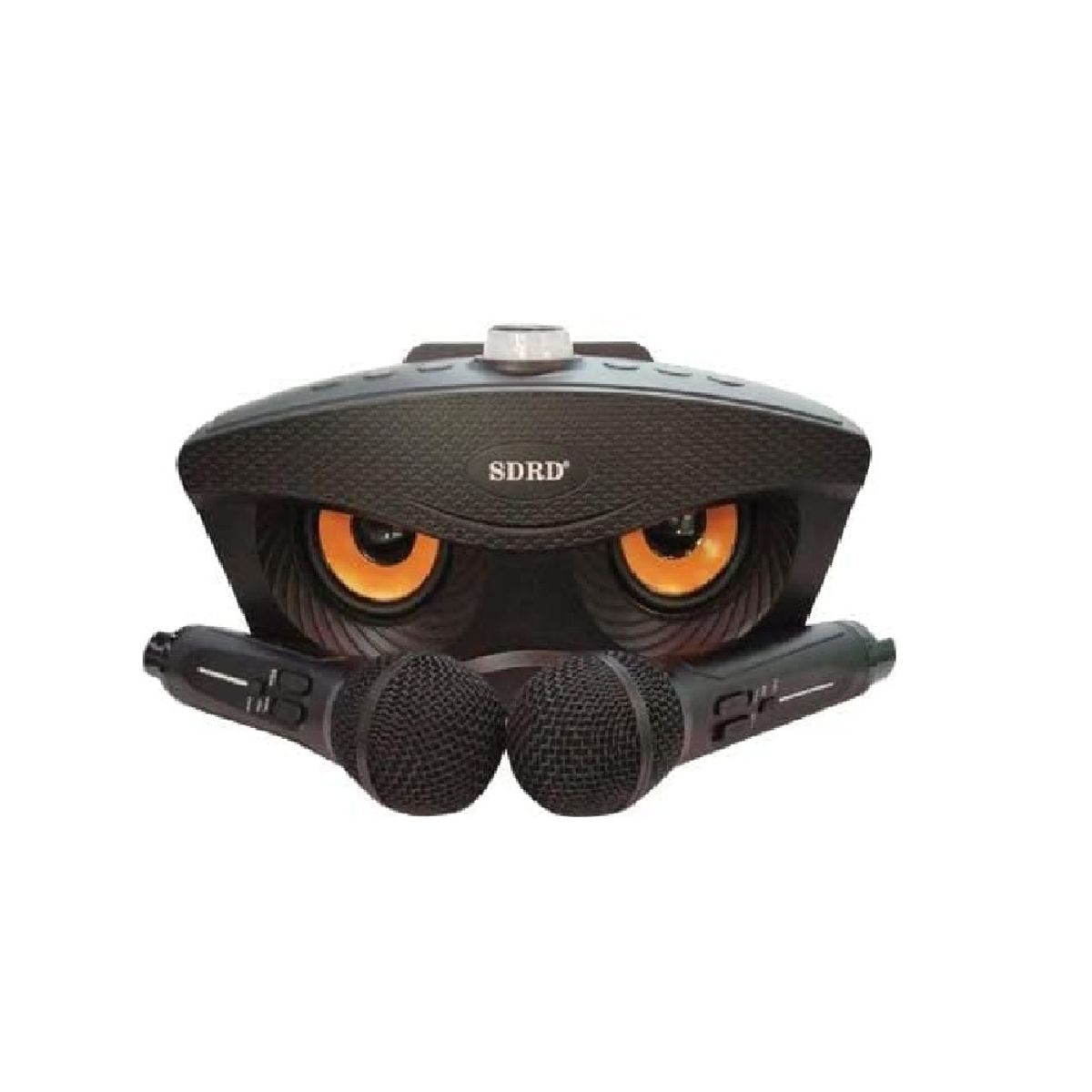 GENERICO - PARLANTE BLUETOOTH SD-306 KARAOKE 20W CON DOBLE MICRÓFONO  COLOR NEGRO