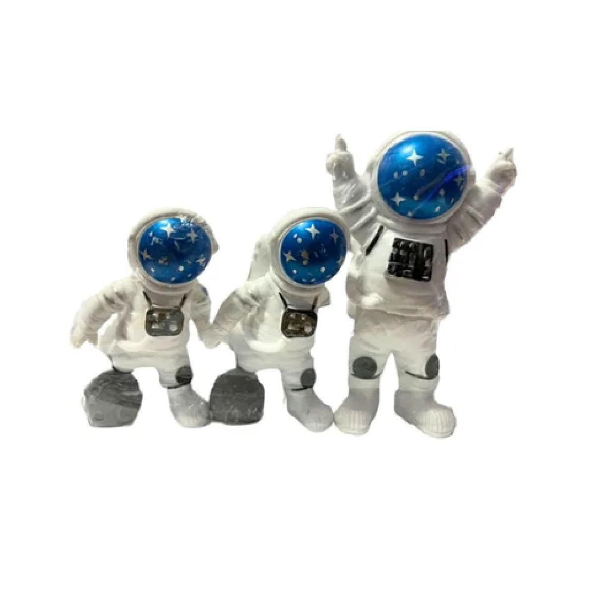 GENERICO - Adorno decorativo de astronauta x 3 unidades para peceras