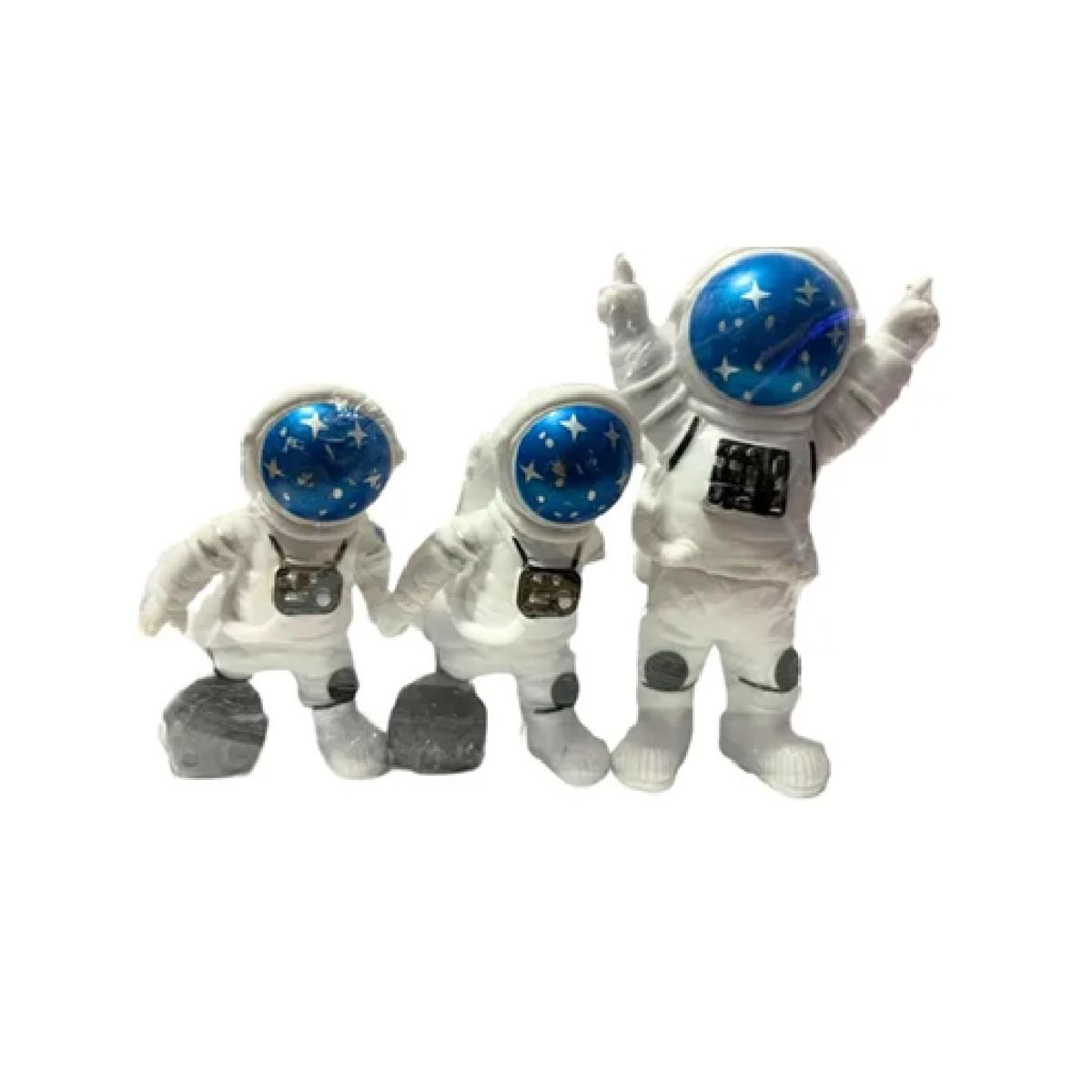 GENERICO - Adorno decorativo de astronauta x 3 unidades para peceras