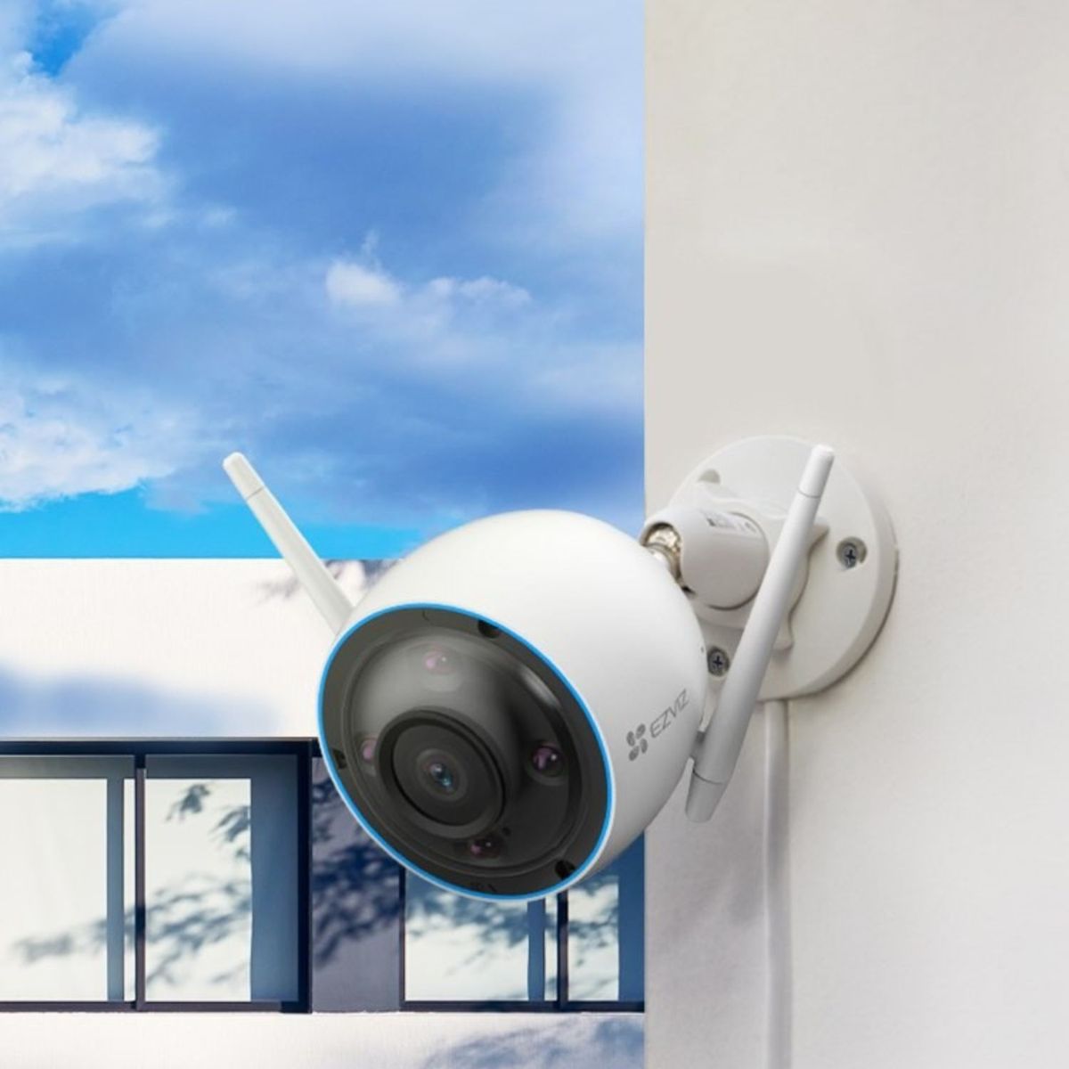 EZVIZ - Cámara Seguridad H3 Ezviz 3Mp 2K Vision Nocturna Color