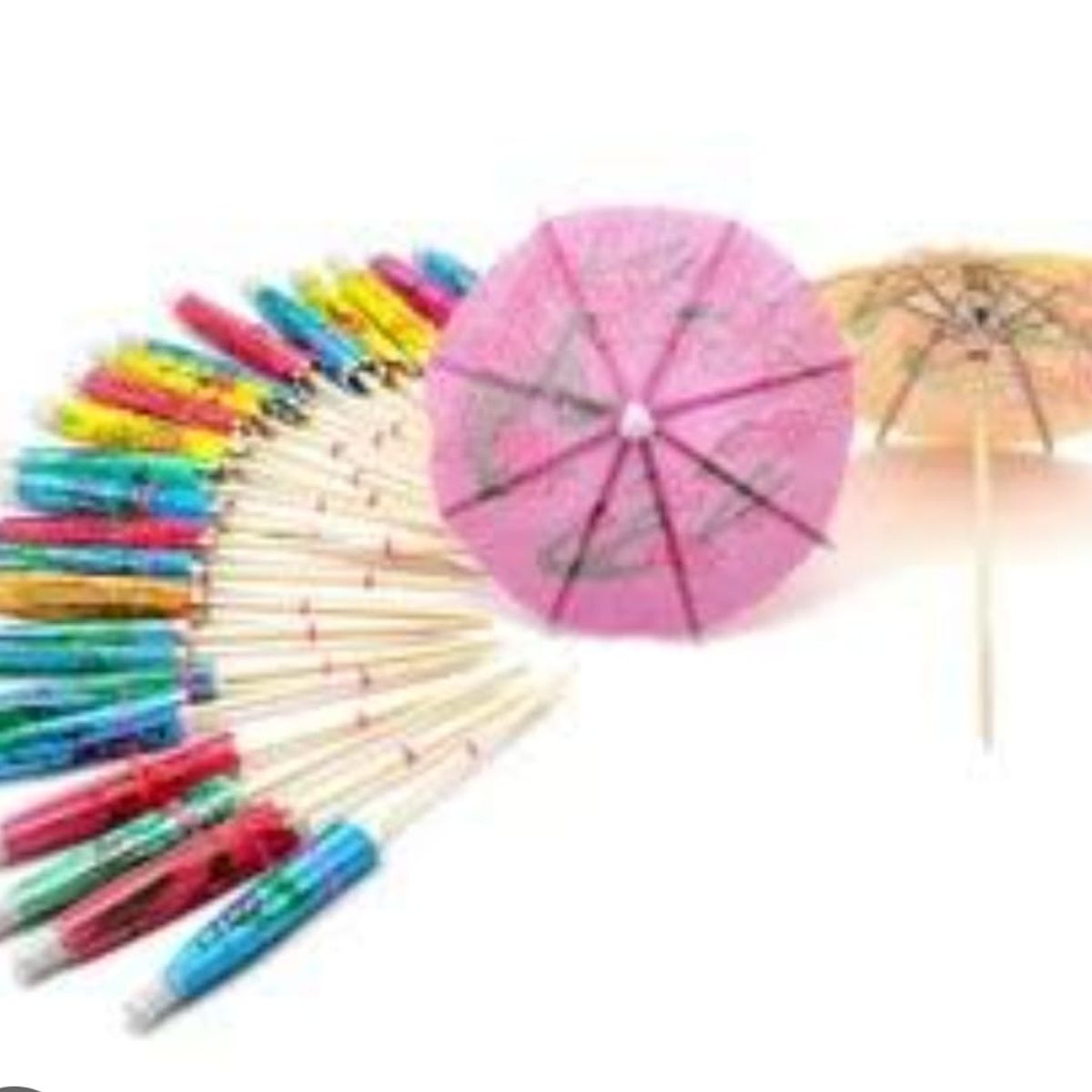 GENERICO - 100 SOMBRILLAS PARA COCTELES Y OTRAS BEBIDAS