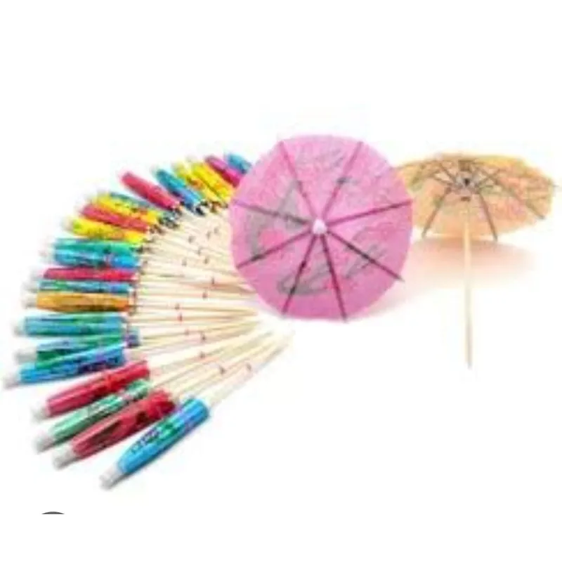 GENERICO - 100 SOMBRILLAS PARA COCTELES Y OTRAS BEBIDAS