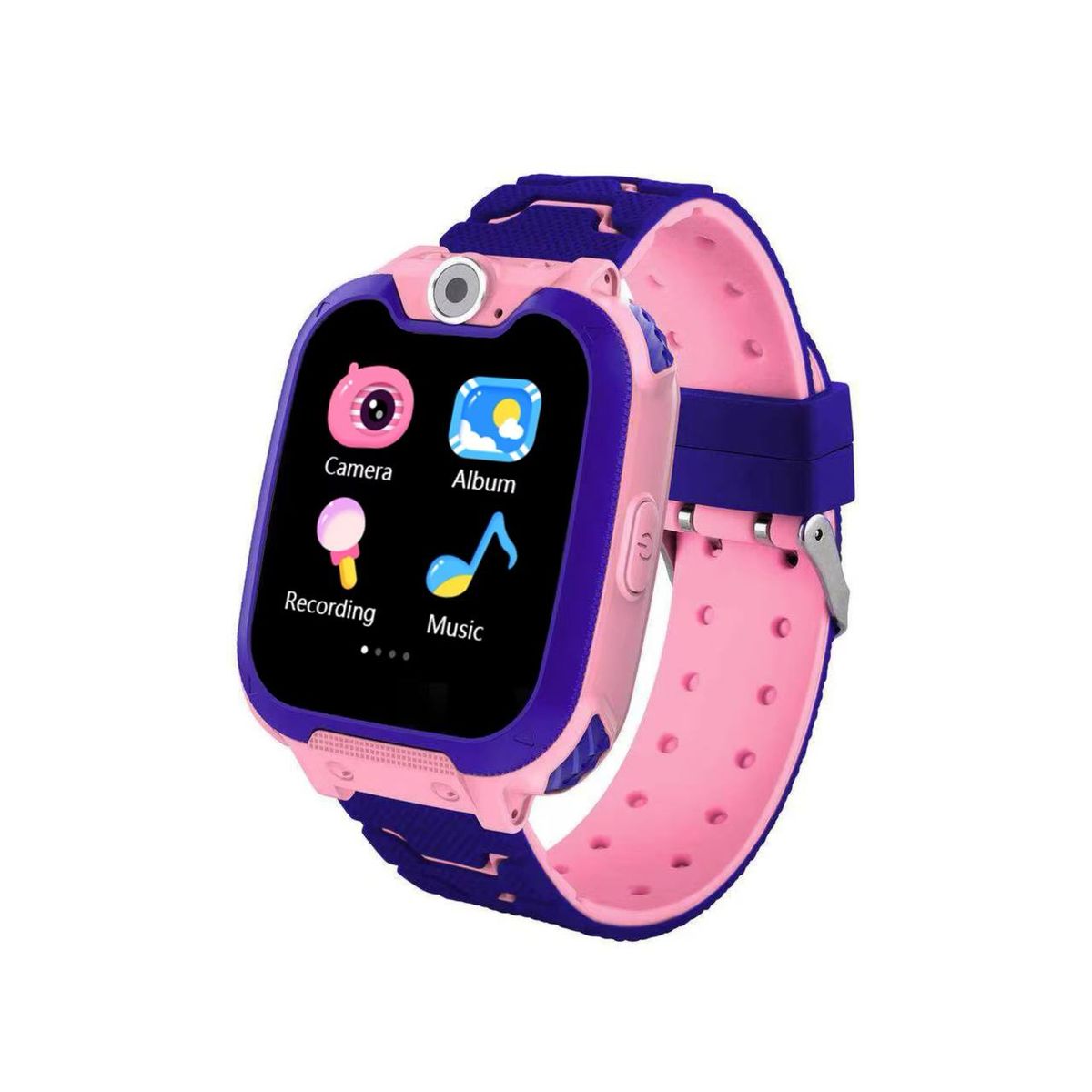 GENERICO - SMARTWATCH Q12 PARA NIÑOS GPS CAMARA SOS LLAMADAS SEGURIDAD ROSADO