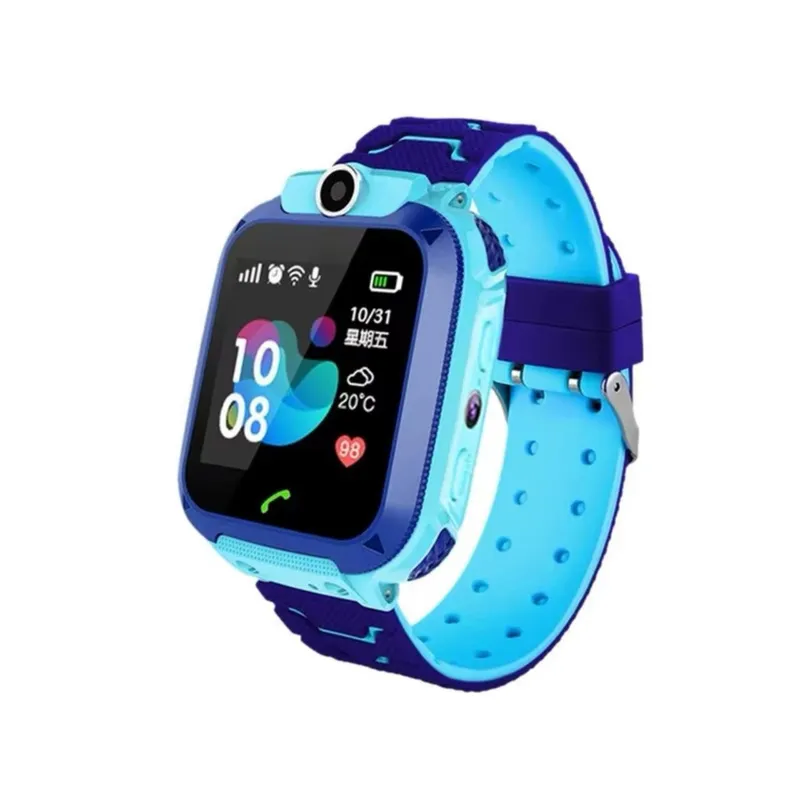GENERICO - SMARTWATCH Q12 PARA NIÑOS GPS CAMARA SOS LLAMADAS SEGURIDAD CELESTE