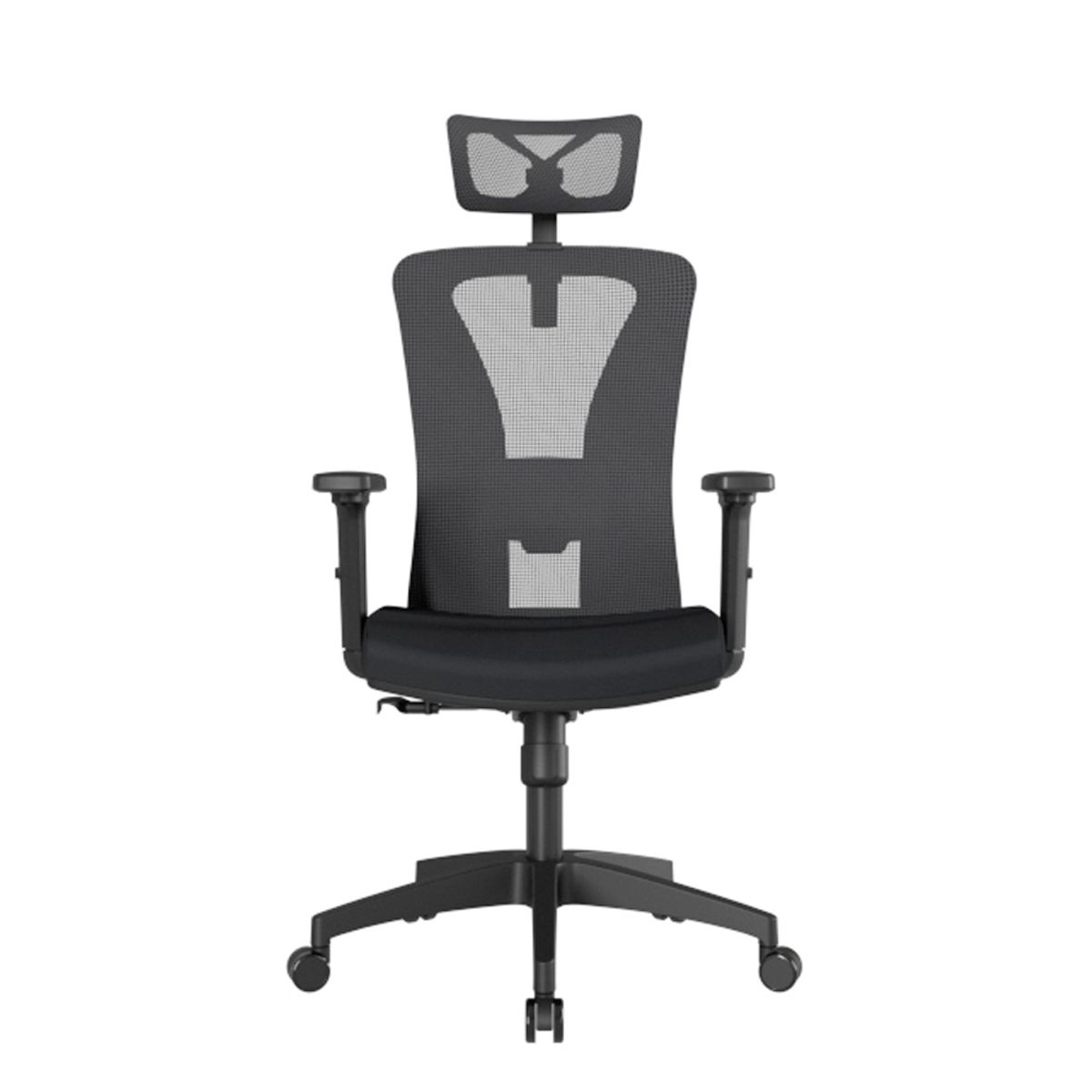 OFIDEAS - Silla Ergonómica Reclinable Versalles Negro Con Cabecero Nylon Ofideas