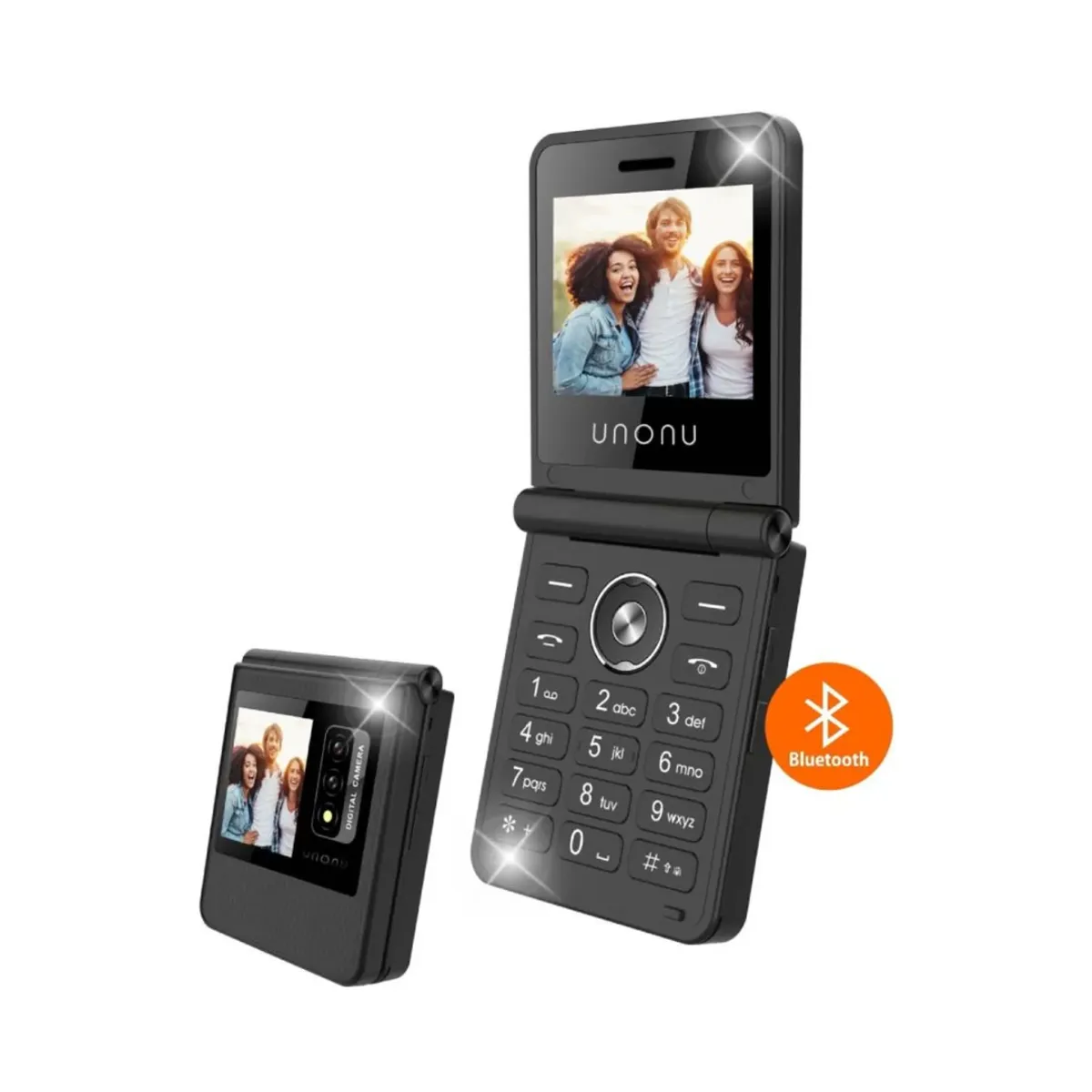 UNONU - CELULAR BASICO UNONU UF1L 2G DUAL SIM - NEGRO