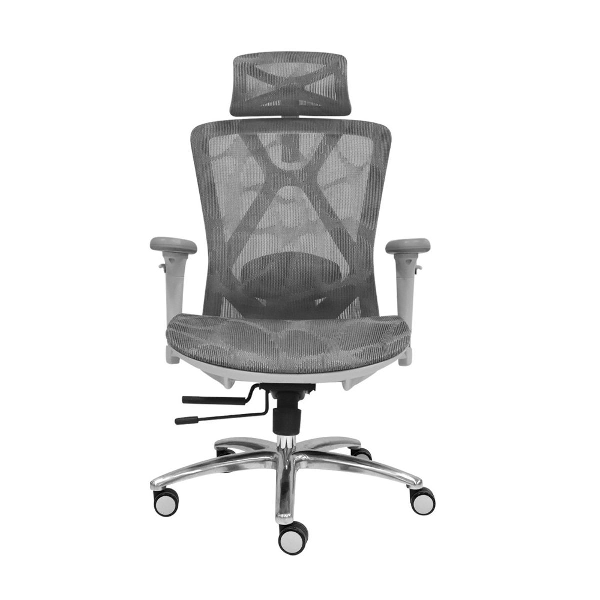 OFIDEAS - Silla Ergonómica Reclinable Levis Plus II Presidente 3D Gris Ofideas