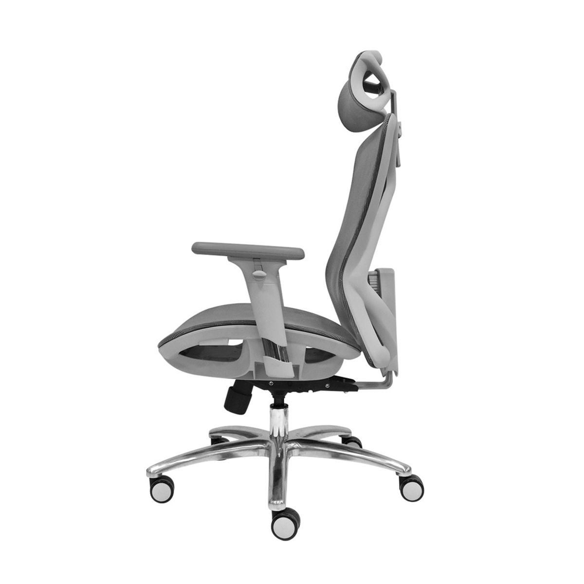 OFIDEAS - Silla Ergonómica Reclinable Levis Plus II Presidente 3D Gris Ofideas