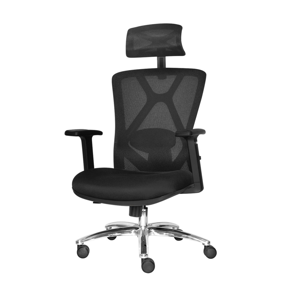 OFIDEAS - Silla Ergonómica Reclinable Levis II Presidente 3D Negro Ofideas