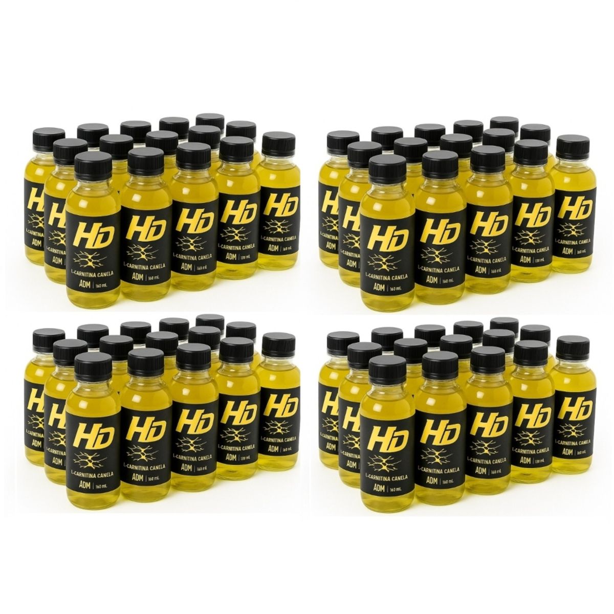 ADN - Quema grasa HD 4 Paquete De 15 Botellas 135ml L-Carnitina Piña