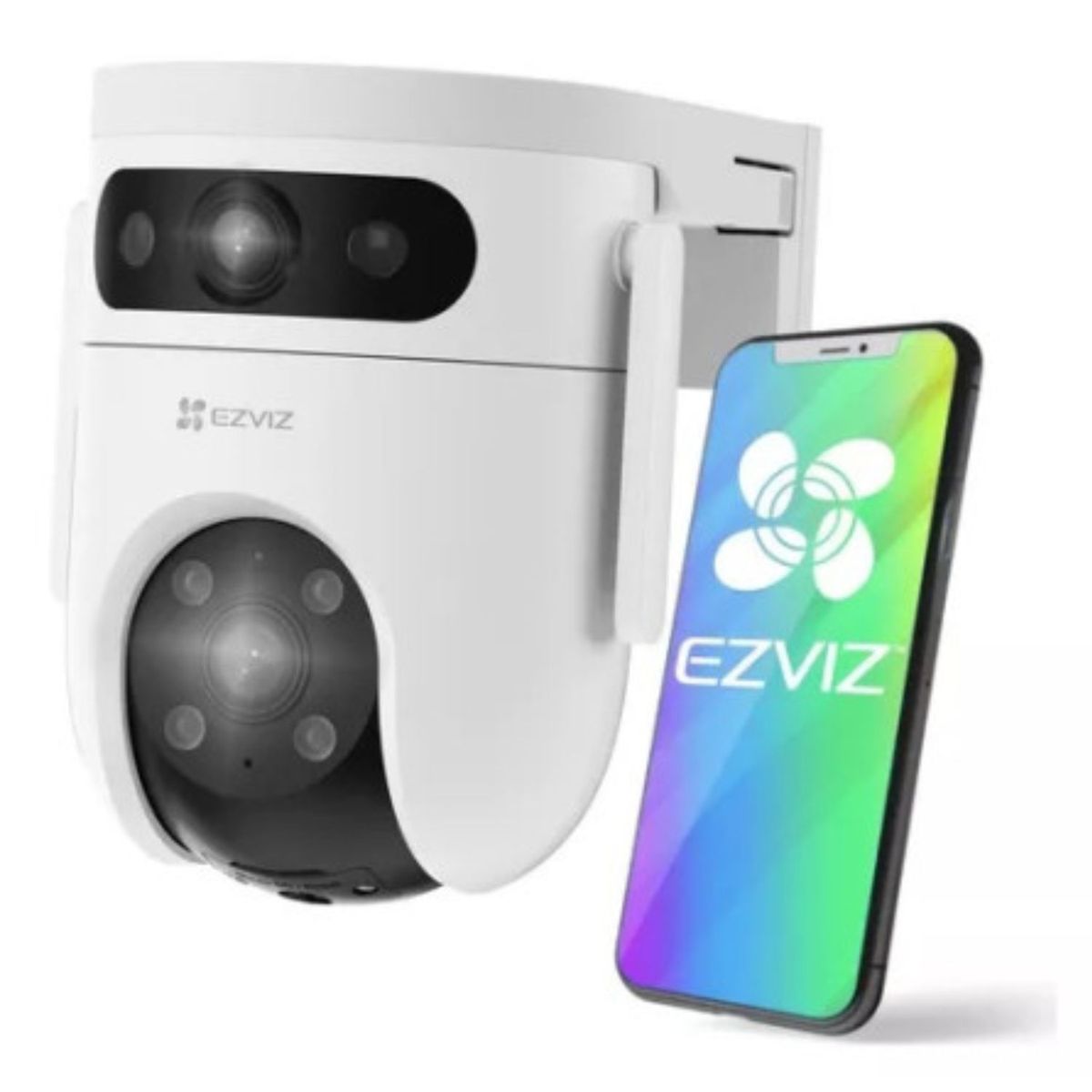 EZVIZ - Cámara de Seguridad Wi-Fi Exterior EZVIZ H9C Lente Dual 2K