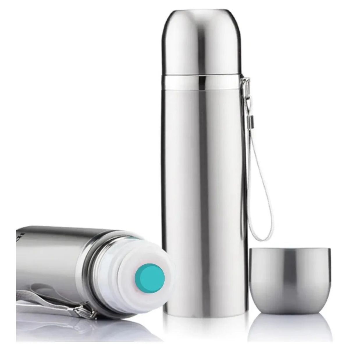 GENERICO - Termo De Acero Inoxidable Personal 500ml Con Funda