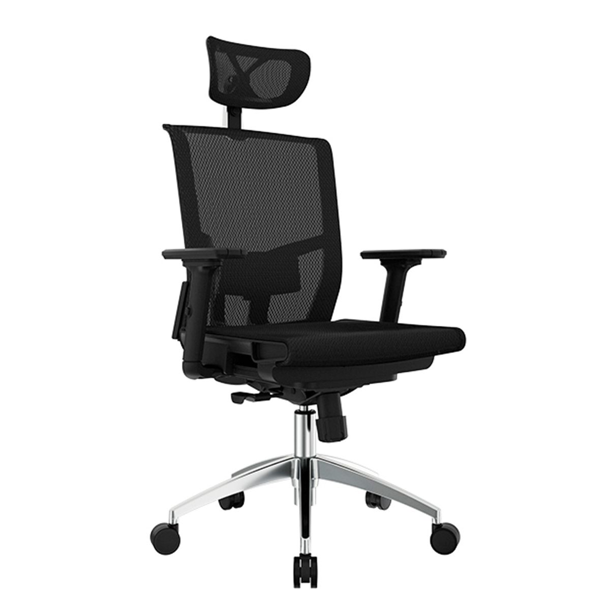 OFIDEAS - Silla Ergonómica Reclinable Delphi Full Presidente Negro Ofideas
