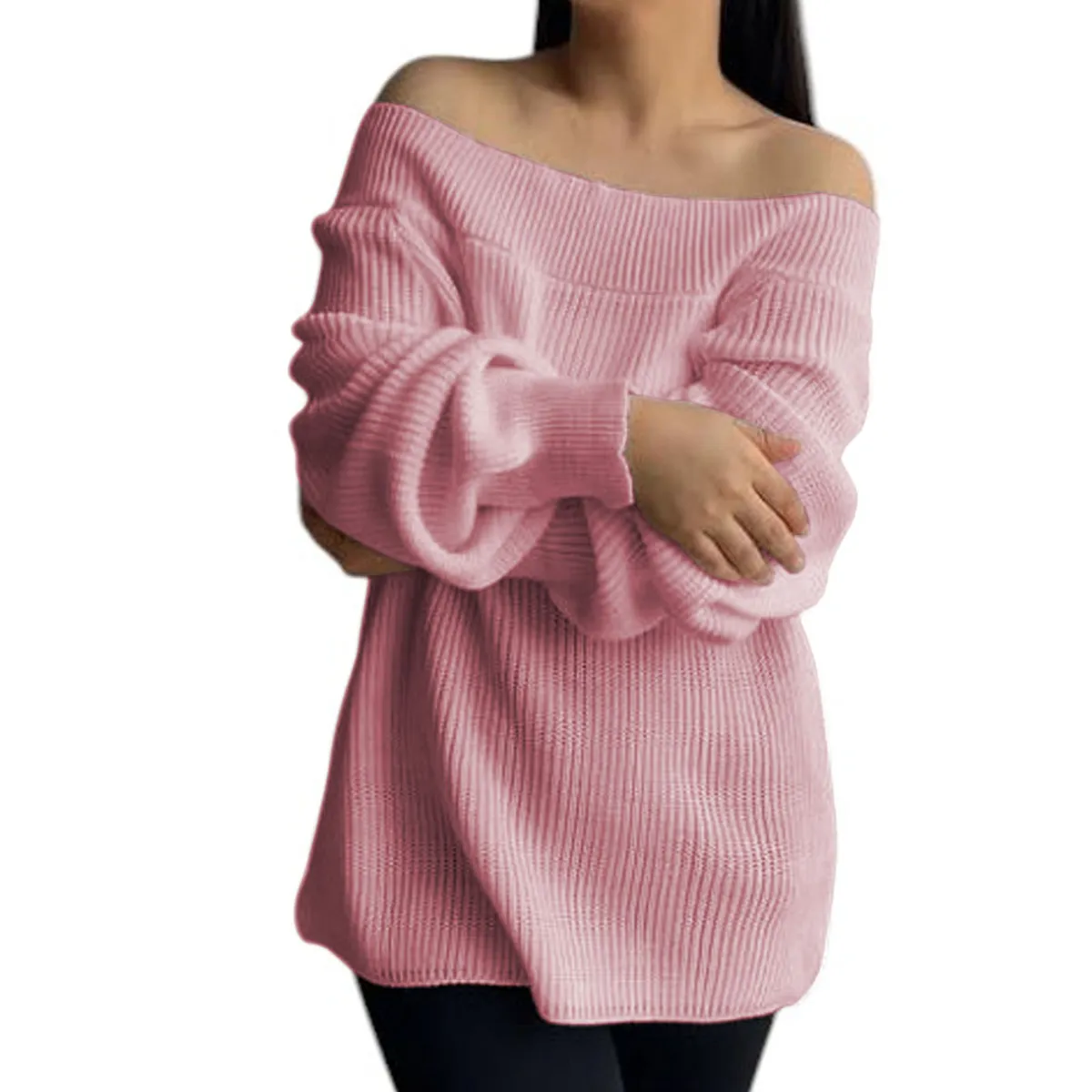 GENERICO - Chompa Mujer Hombros Hilo Dralom 359G-24 Color Rosa