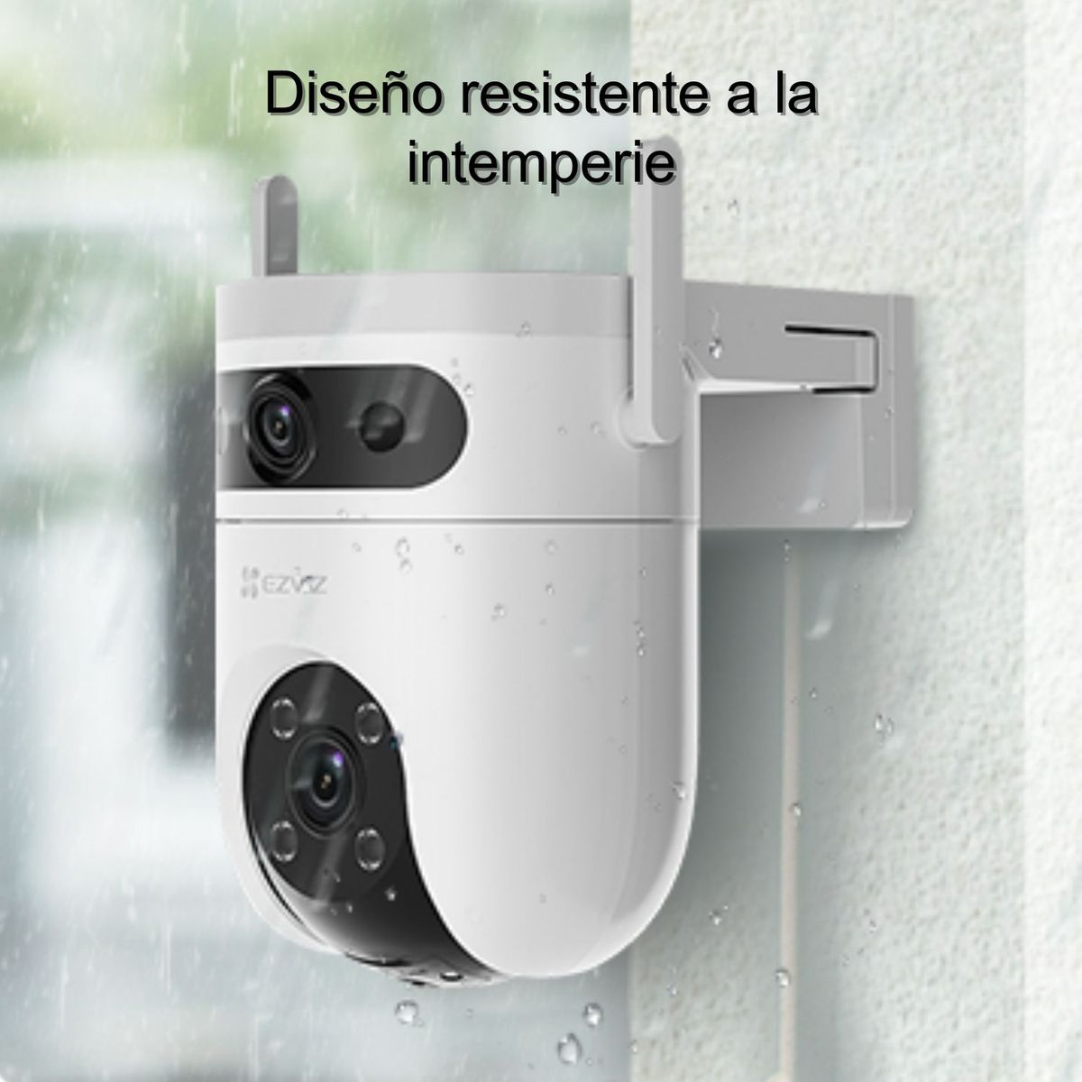 EZVIZ - Cámara de Seguridad Wi-Fi Exterior EZVIZ H9C Lente Dual 2K