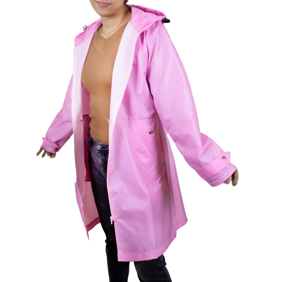 GENERICO - CORTAVIENTO CHAQUETA IMPERMEABLE PARA LLUVIA