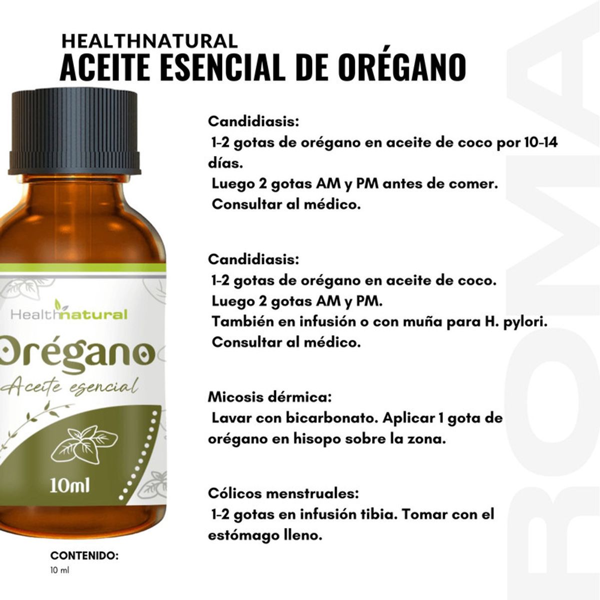 HEALTH NATURAL - PACK 2 ACEITE ESENCIAL DE ORÉGANO HEALTHNATURAL 20ML