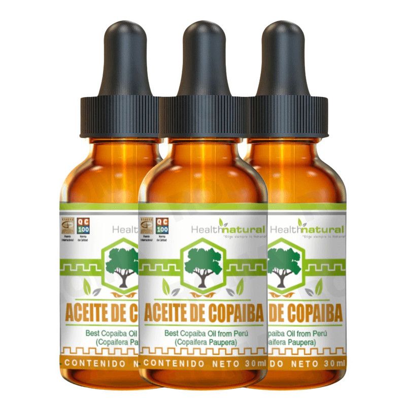 HEALTH NATURAL - PACK 3 ACEITE DE COPAIBA HEALTHNATURAL 90ML