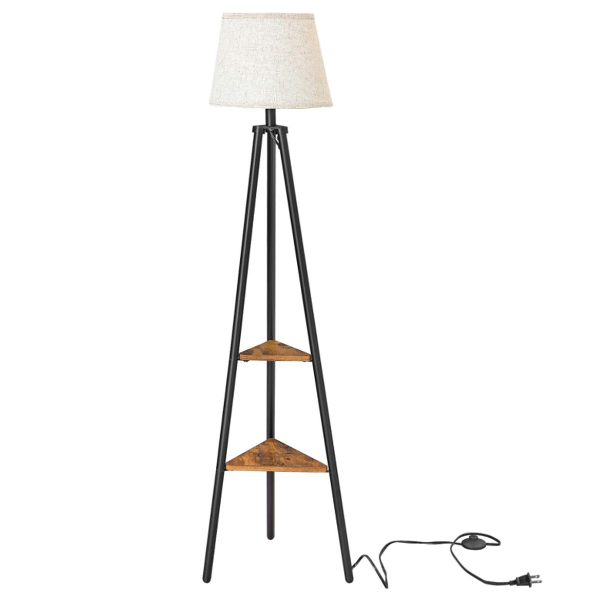 GENERICO - Lámpara de Pie Black Led