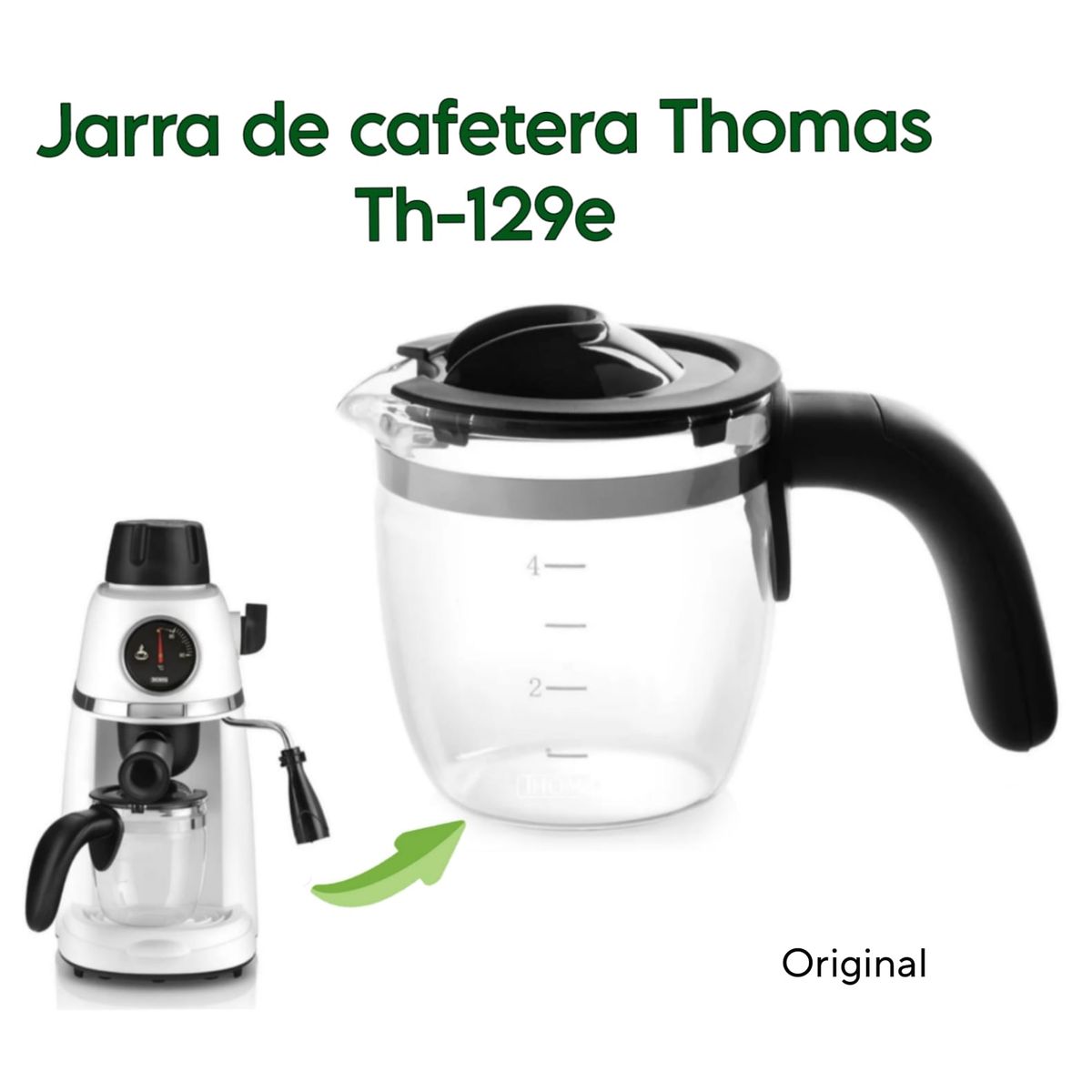 THOMAS - Jarra de cafetera Thomas TH-129e