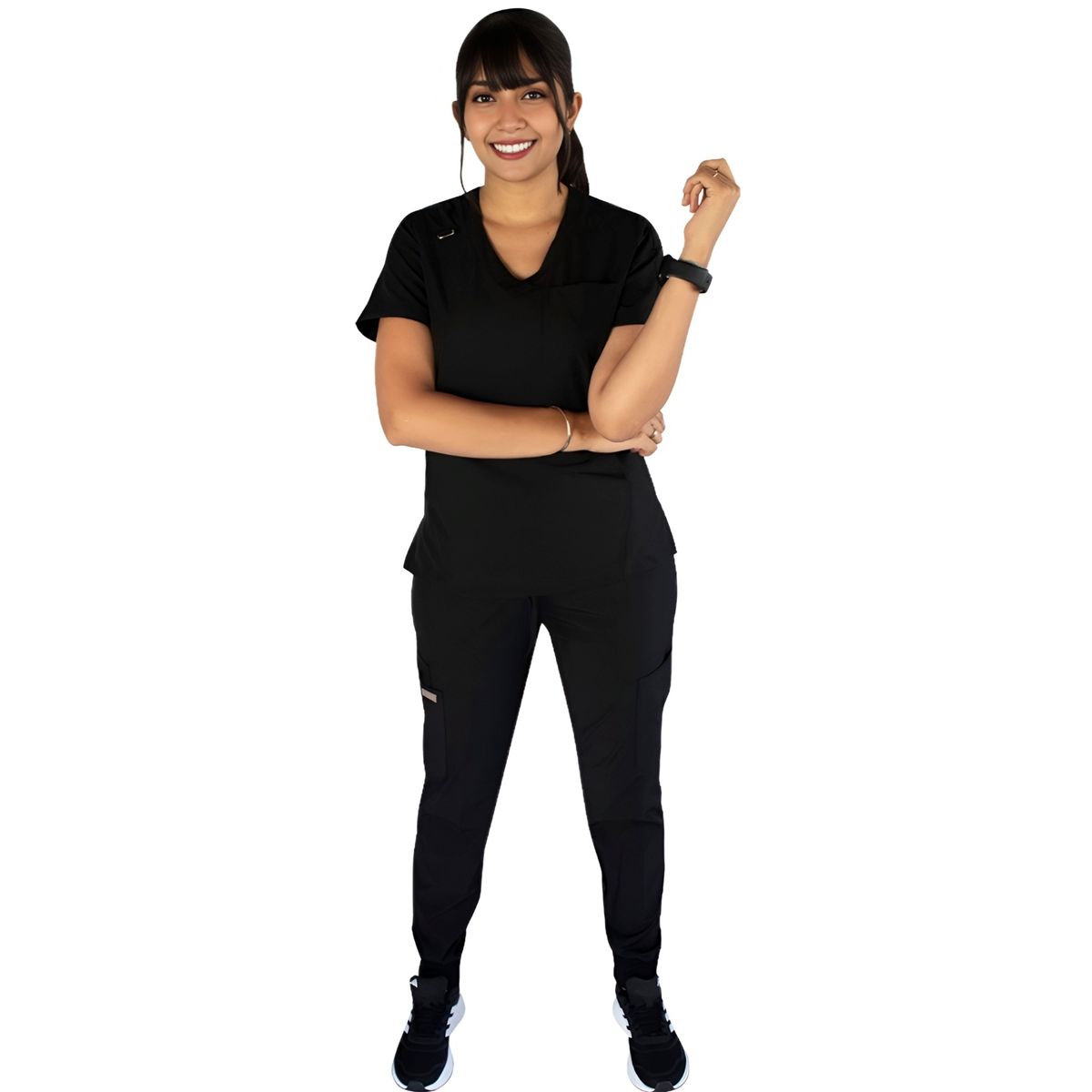 TWELVE - Twelve - conjunto médico scrub Emily - Negro