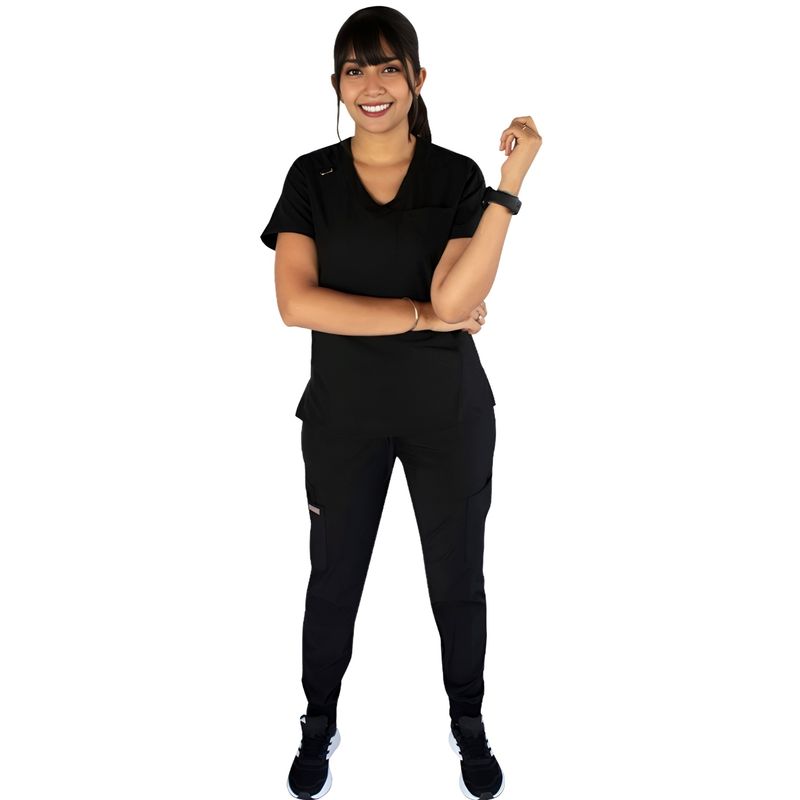 TWELVE - Twelve - conjunto médico scrub Emily - Negro