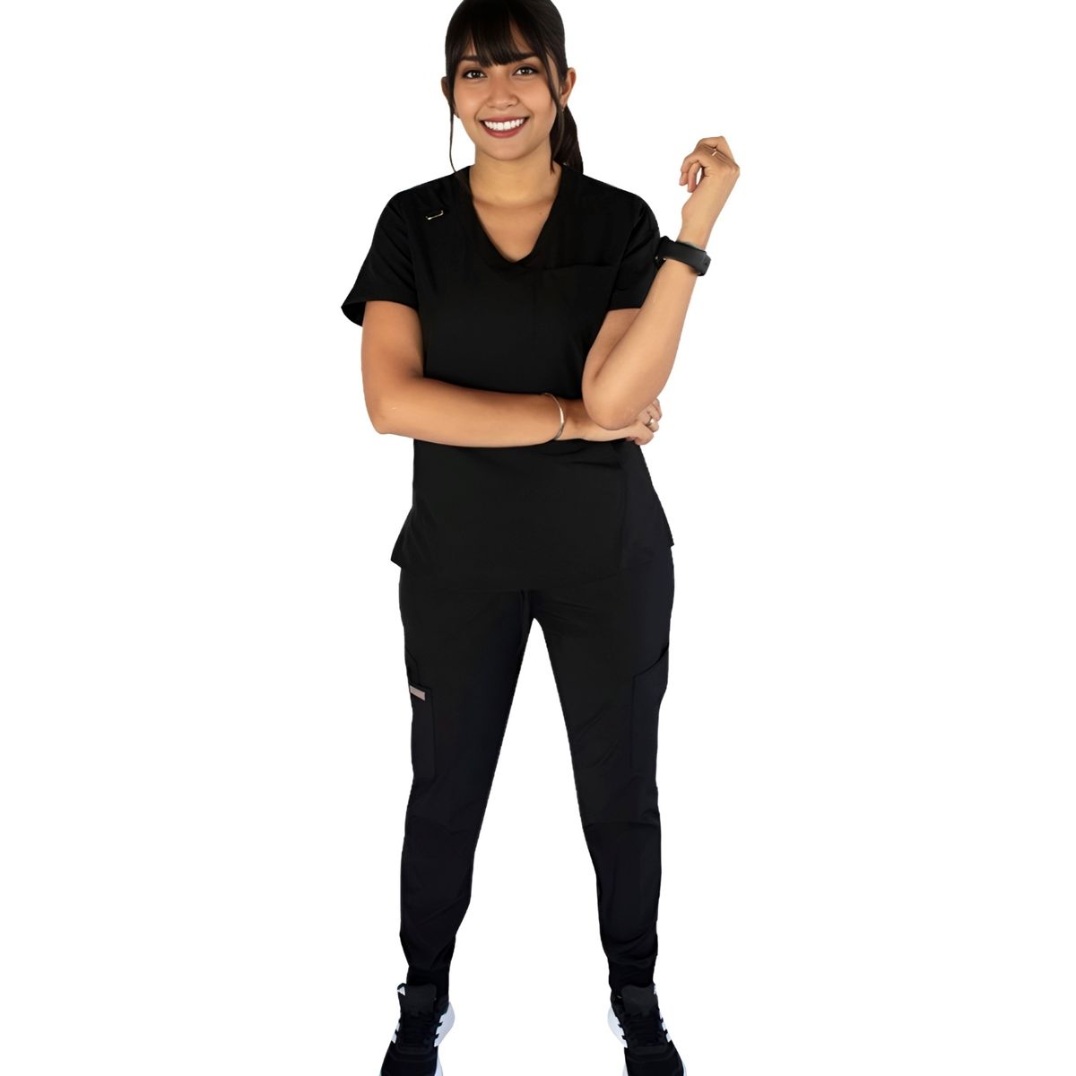 TWELVE - Twelve - conjunto médico scrub Emily - Negro