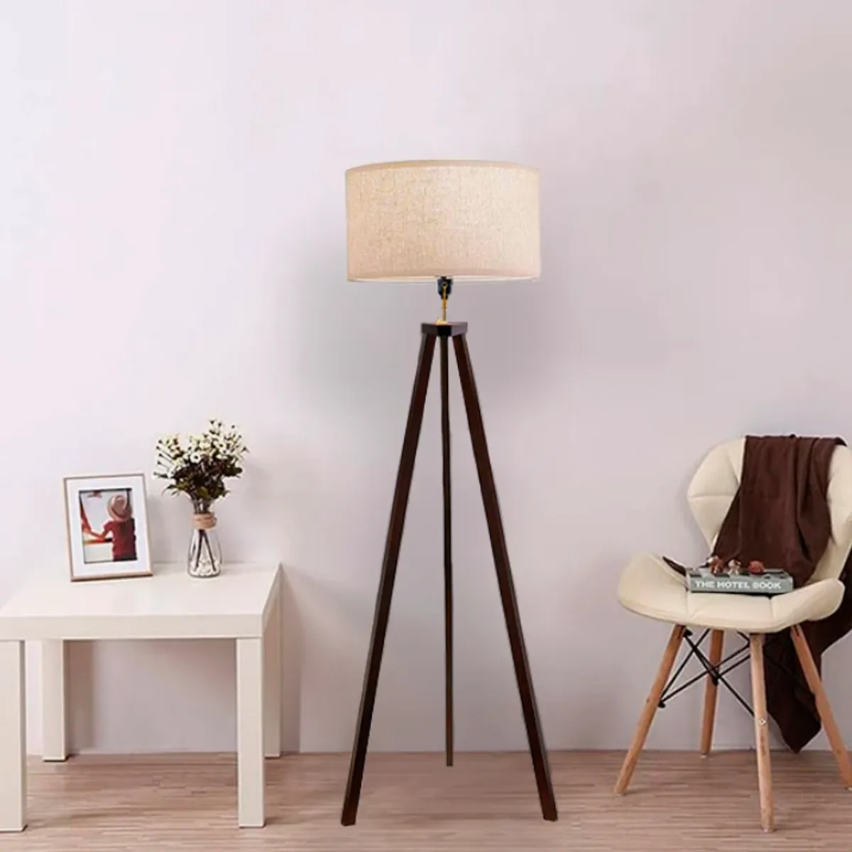 GENERICO - Lámpara de Pie Wood Led