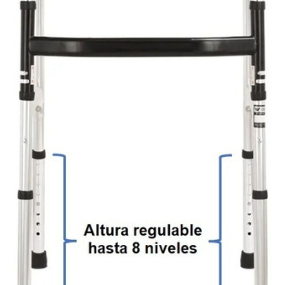 U BUY - Andador Adulto Regulable Ortopédico Plegable Alumini