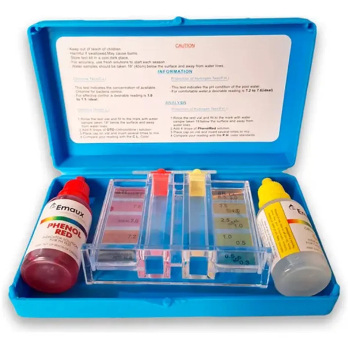 GENERICO - Comparador Visual Kit De Cloro Libre pH PARA PISCINA